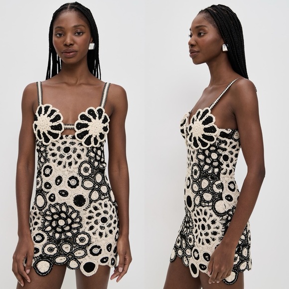 PatBO Dresses & Skirts - EUC PatBO Coral Crochet Mini Dress $895